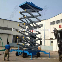 Hydraulic scaffolding With Four Wheels FOR high sky working scissor lift